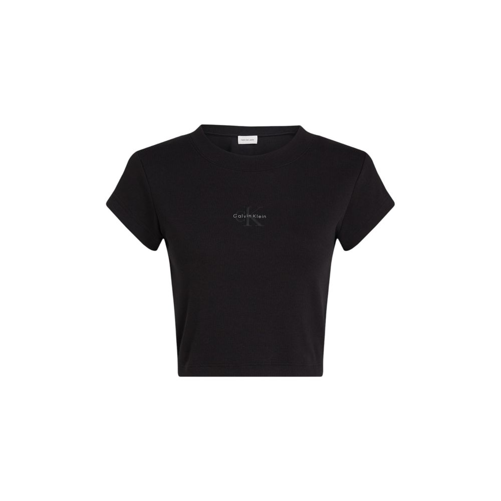 Calvin Klein Jeans Black Cotton T-Shirt | Regal Royce