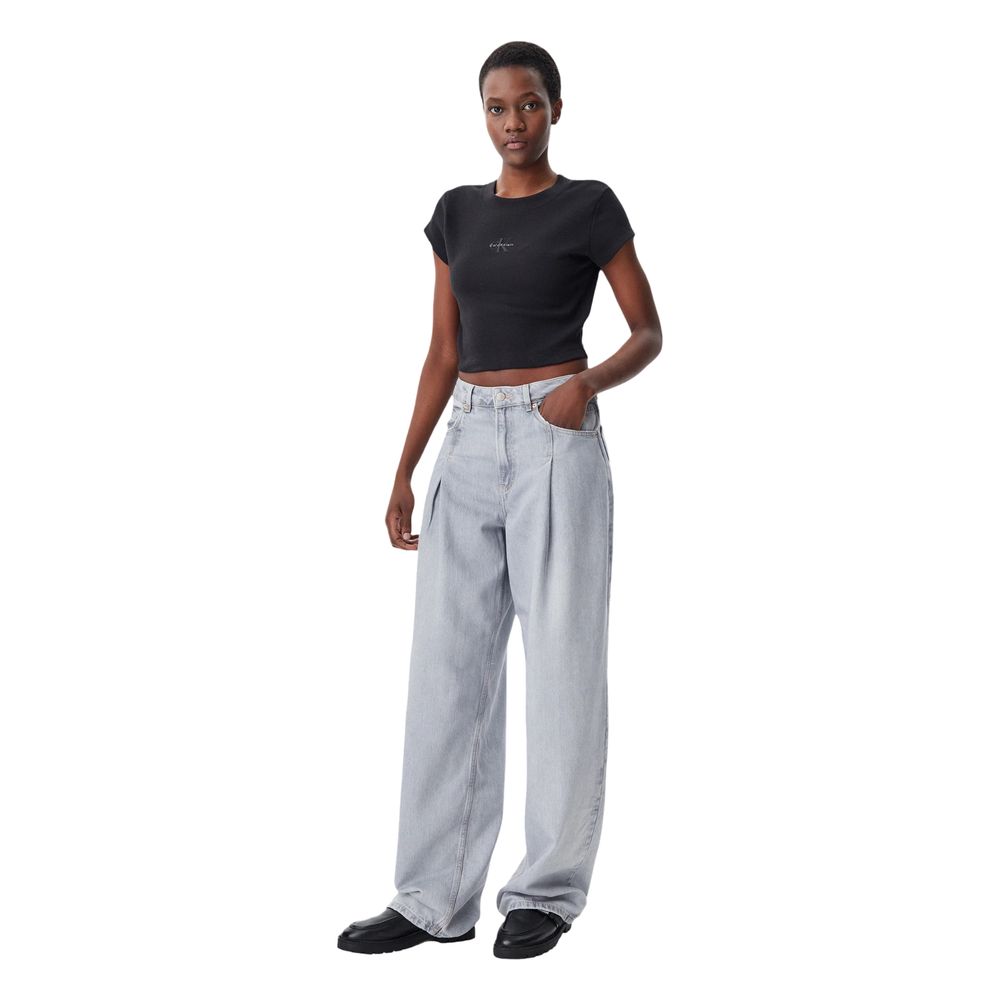 Calvin Klein Jeans Black Cotton T-Shirt | Regal Royce