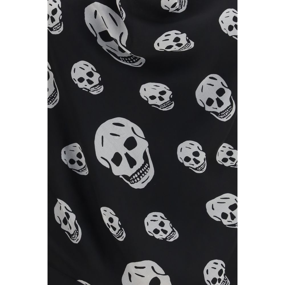 Alexander McQueen Black Silk Scarf | Regal Royce