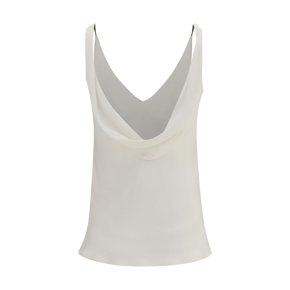 Brunello Cucinelli Beige Silk Blouse | Regal Royce