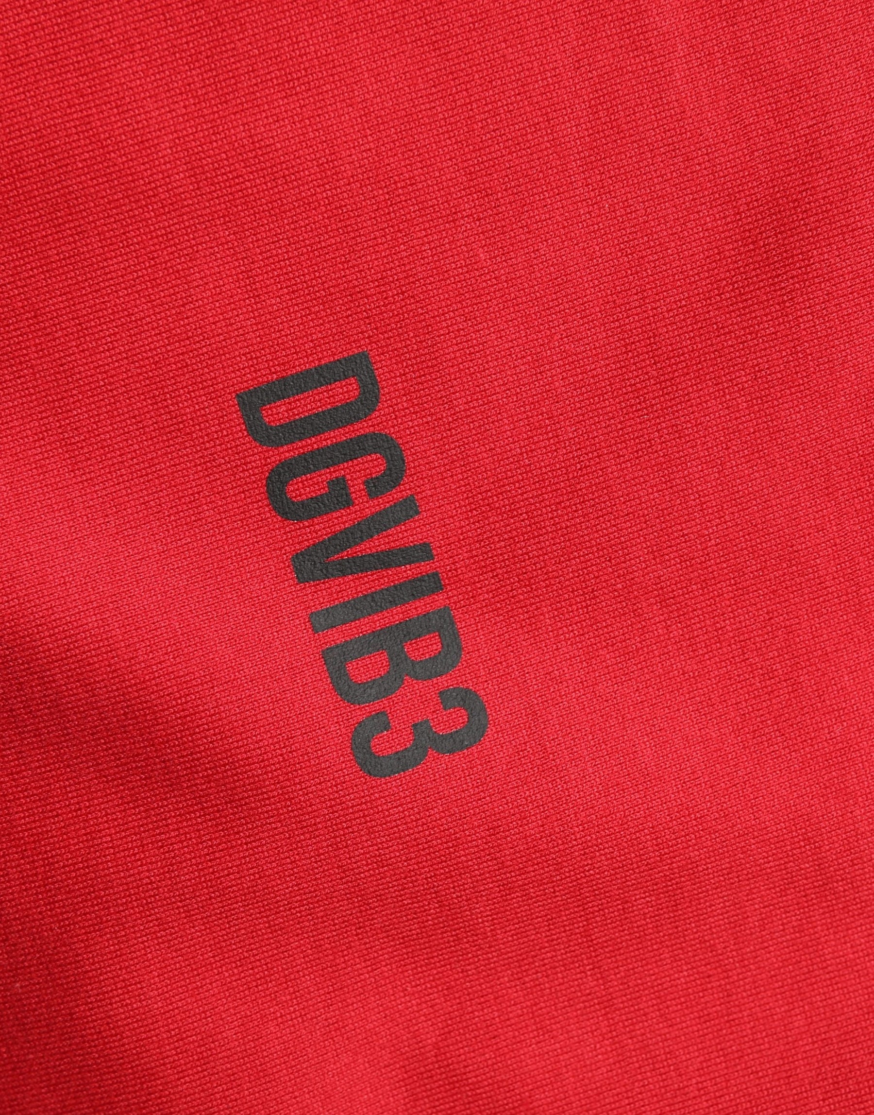 Dolce & Gabbana Red Cotton Graphic Print Crew Neck T-shirt | Regal Royce