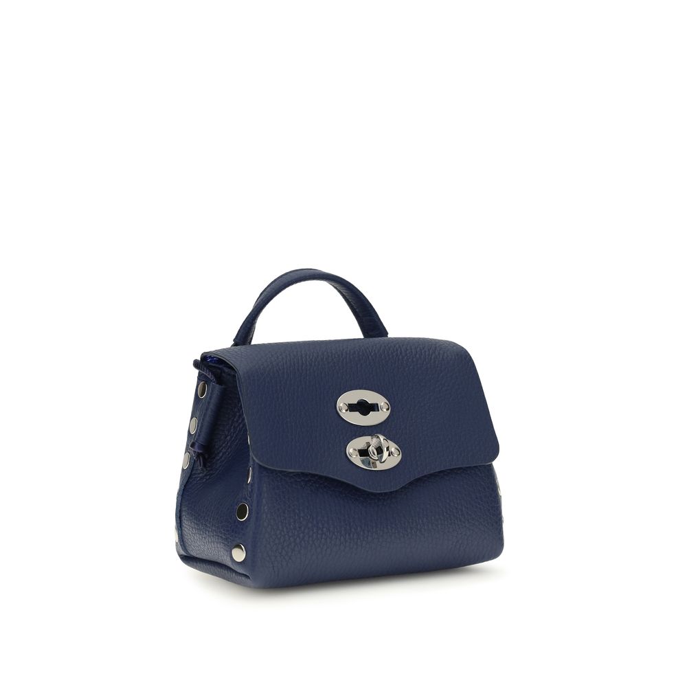 Zanellato Blue Calf Leather Bos Taurus Shoulder Bag | Regal Royce