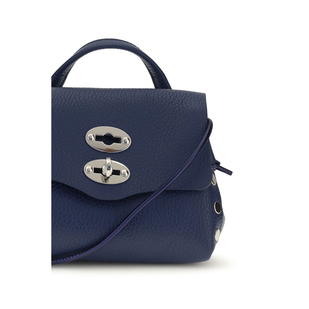 Zanellato Blue Calf Leather Bos Taurus Shoulder Bag | Regal Royce