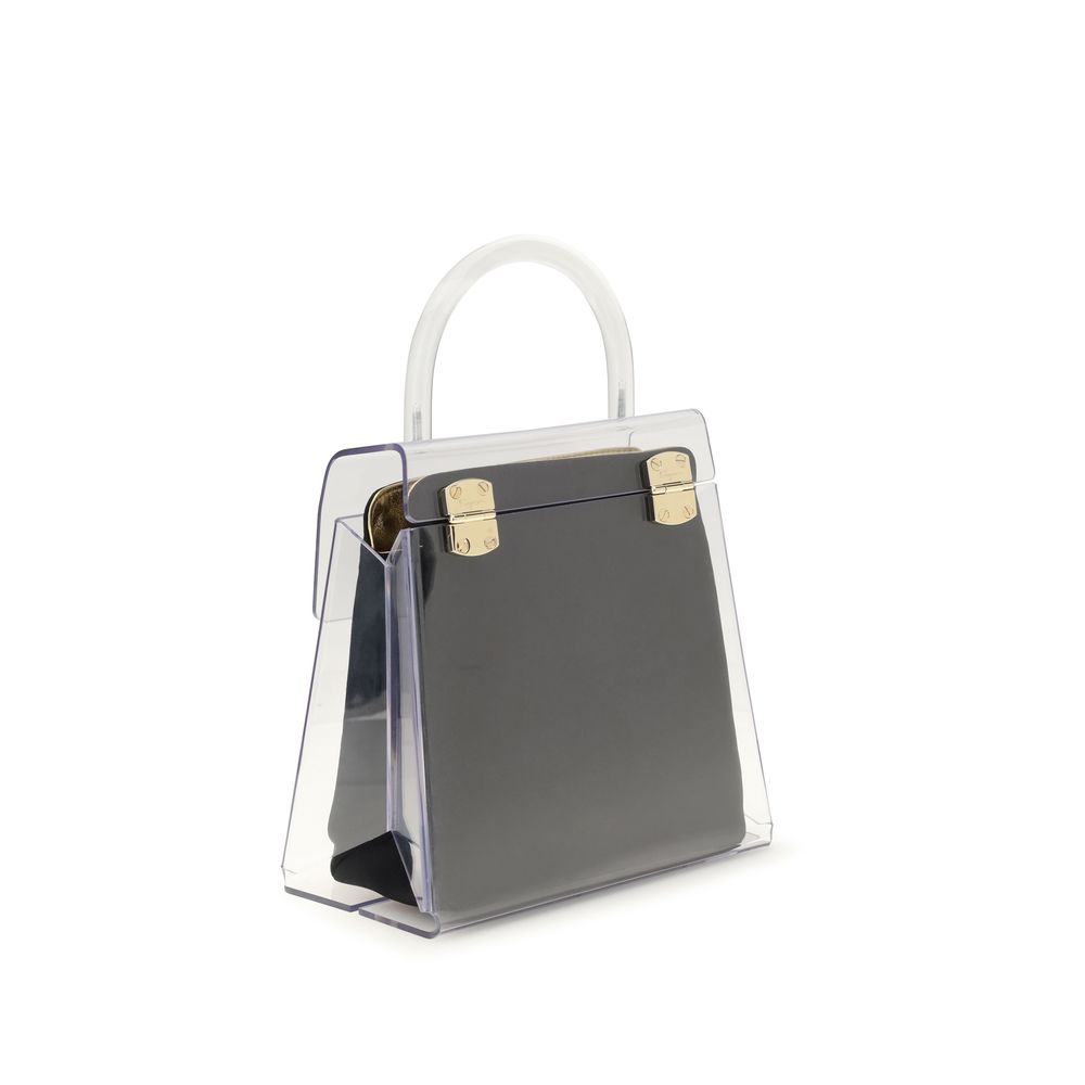 Ferragamo Black Pvc Handbag | Regal Royce