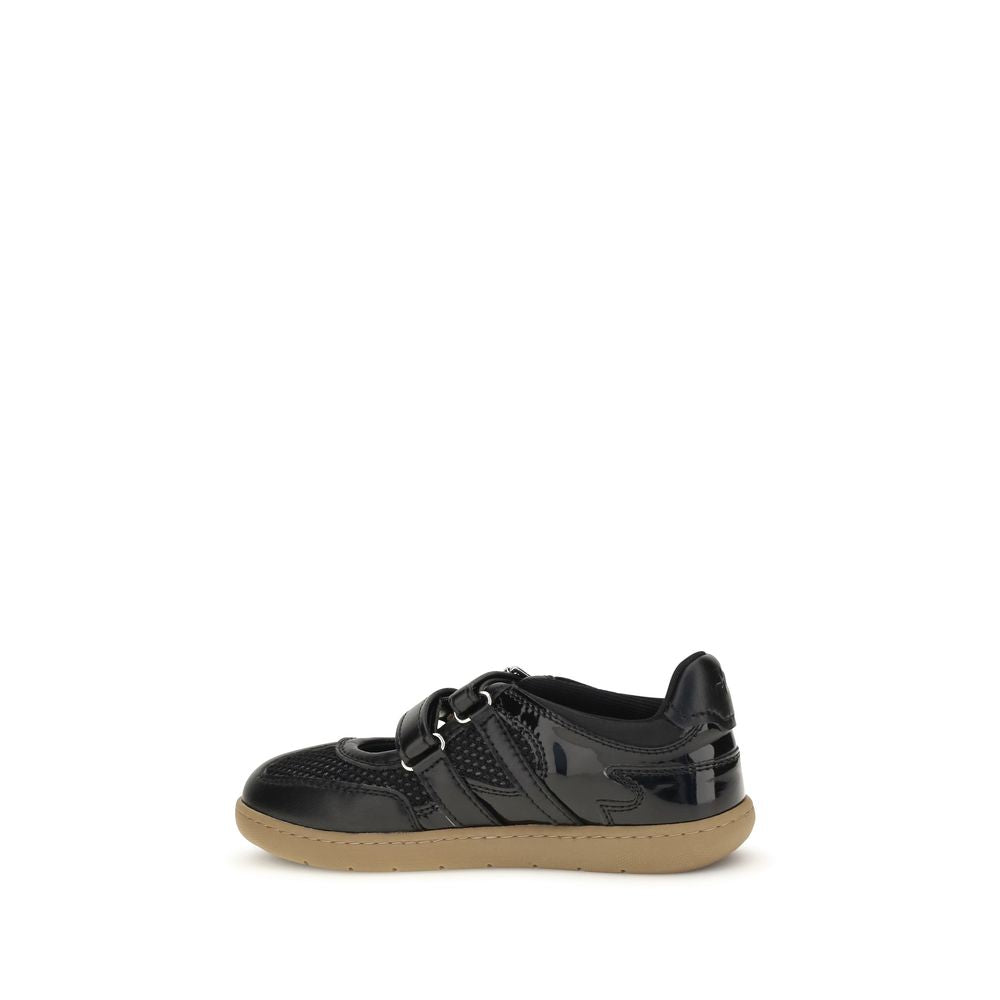 Ganni Black Polyester Ballet Flats | Regal Royce