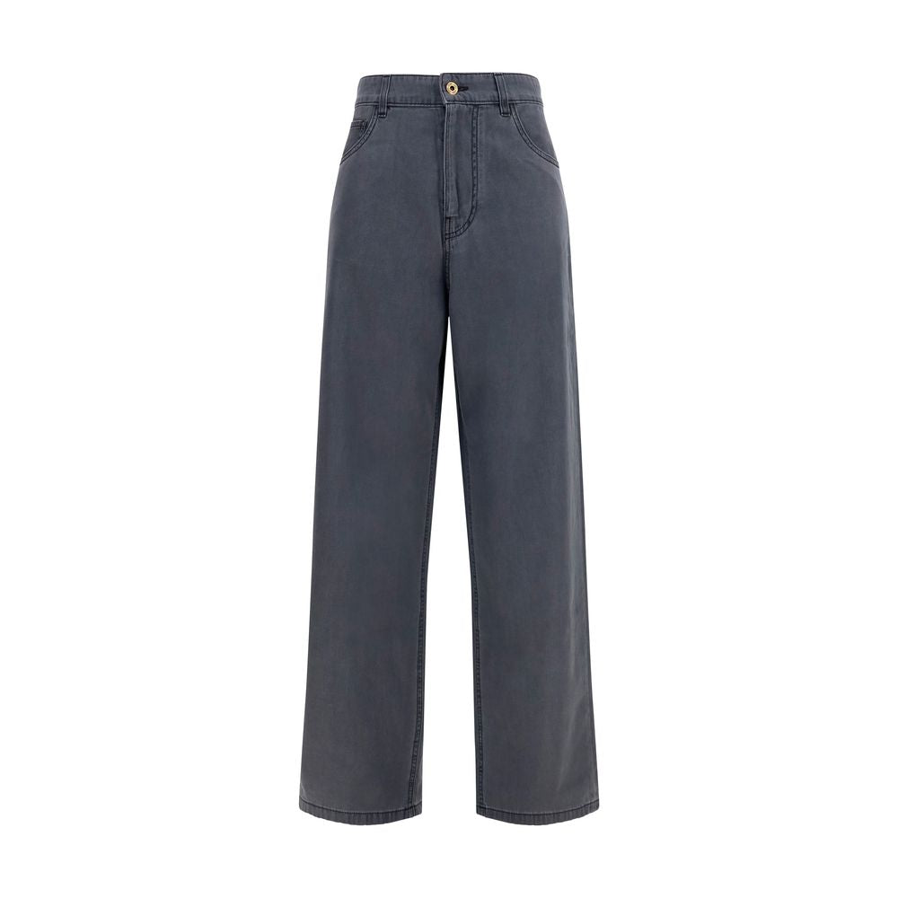 Miu Miu Black Cotton Straight-Leg Jeans | Regal Royce