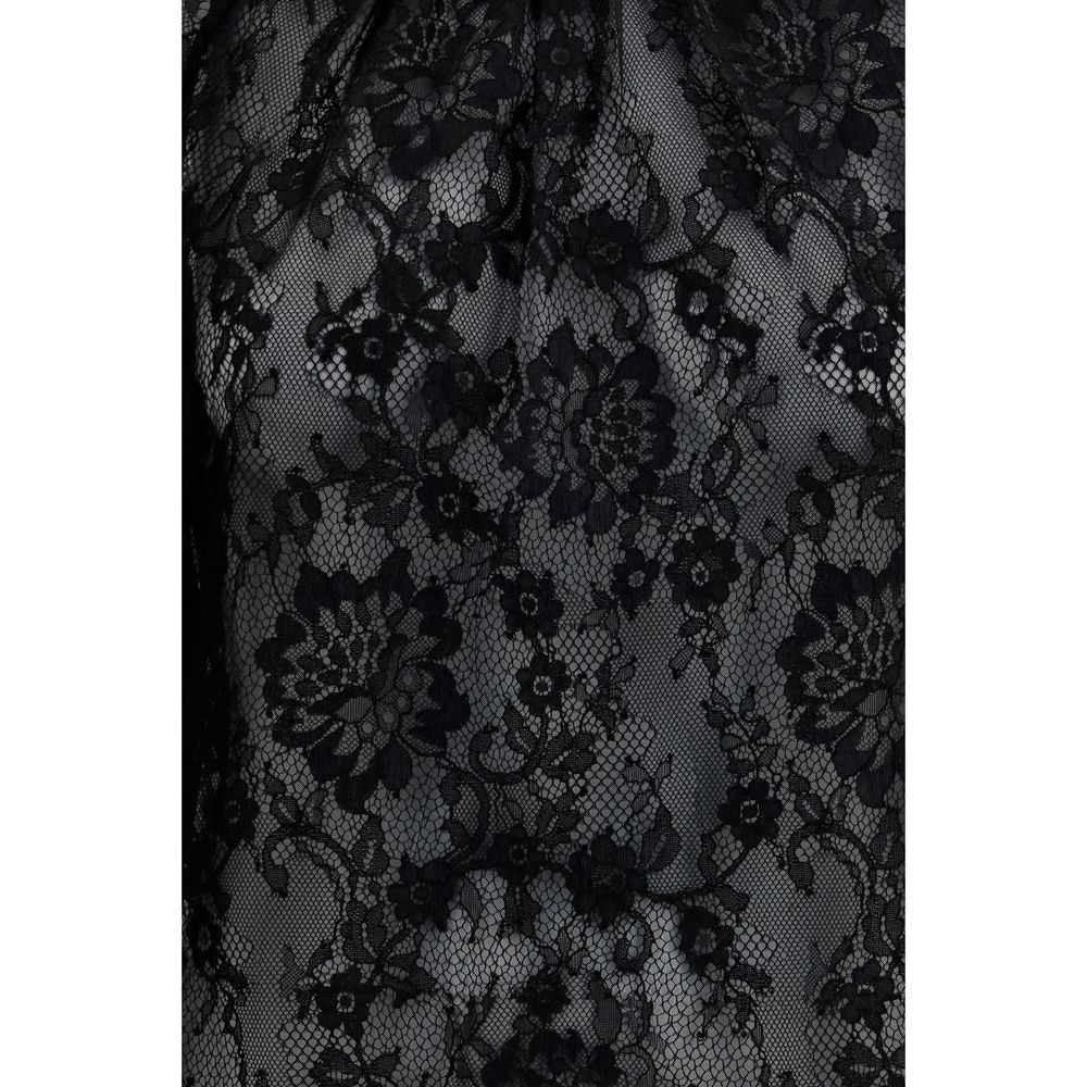 Self-Portrait Black Polyamide Blouse | Regal Royce