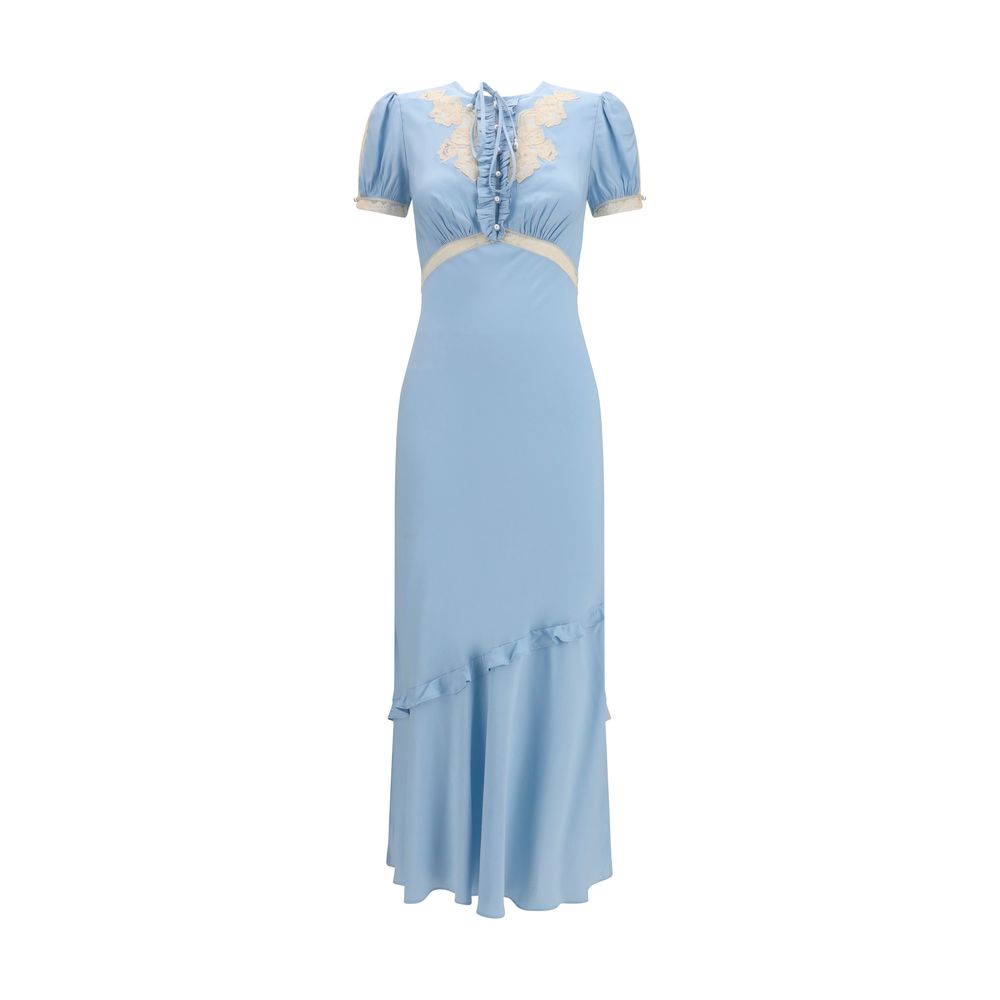 Self-Portrait Blue Viscose Casual Dress | Regal Royce