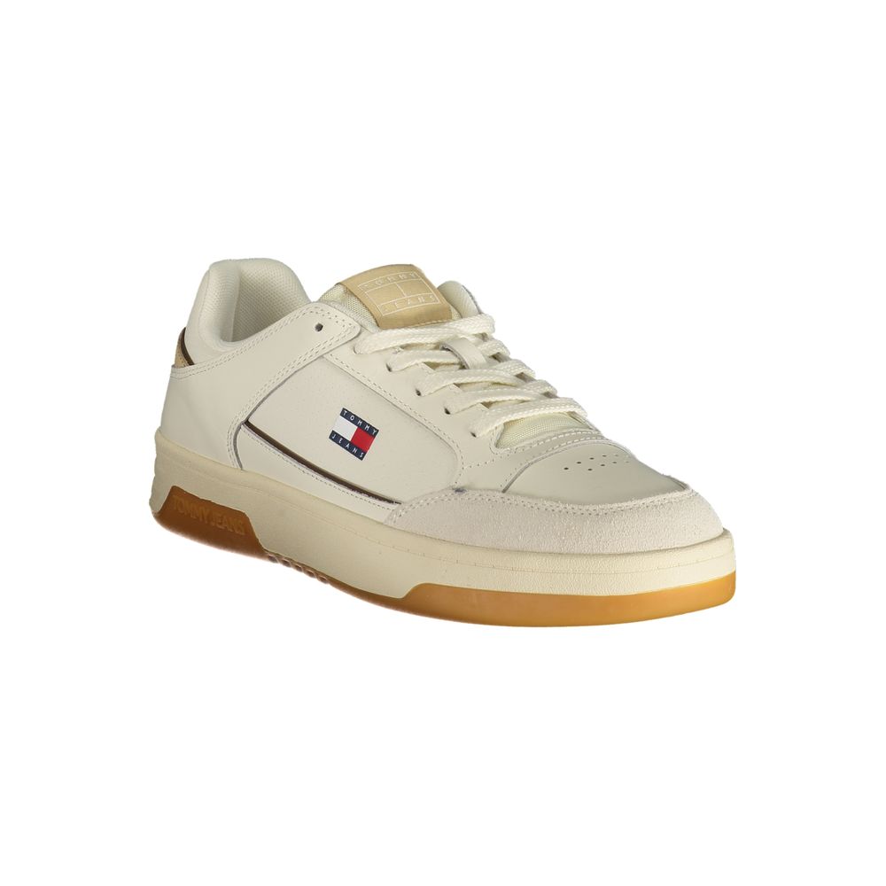 Tommy Hilfiger White Polyurethane Men's Sneaker | Regal Royce