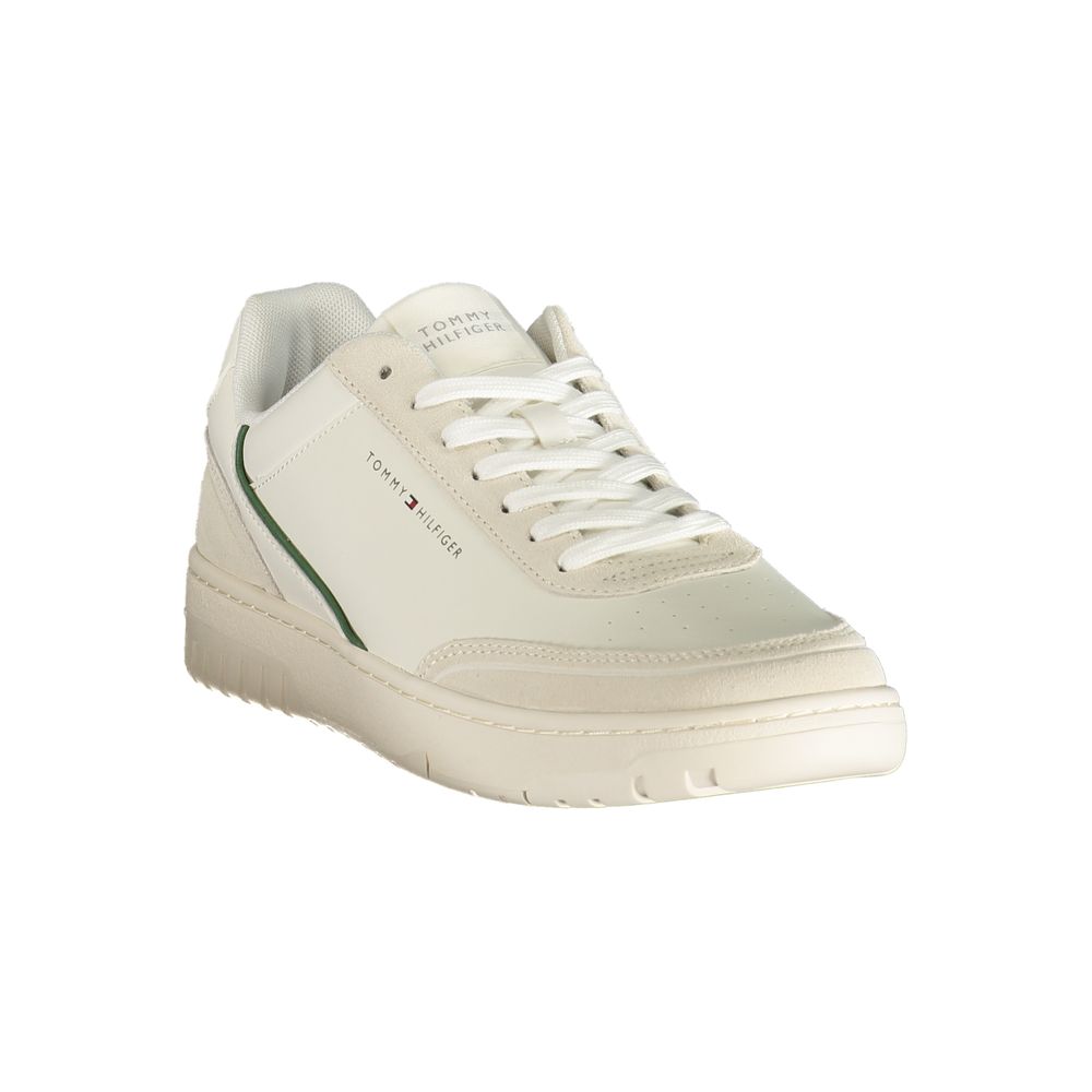 Tommy Hilfiger White Polyurethane Men's Sneaker | Regal Royce