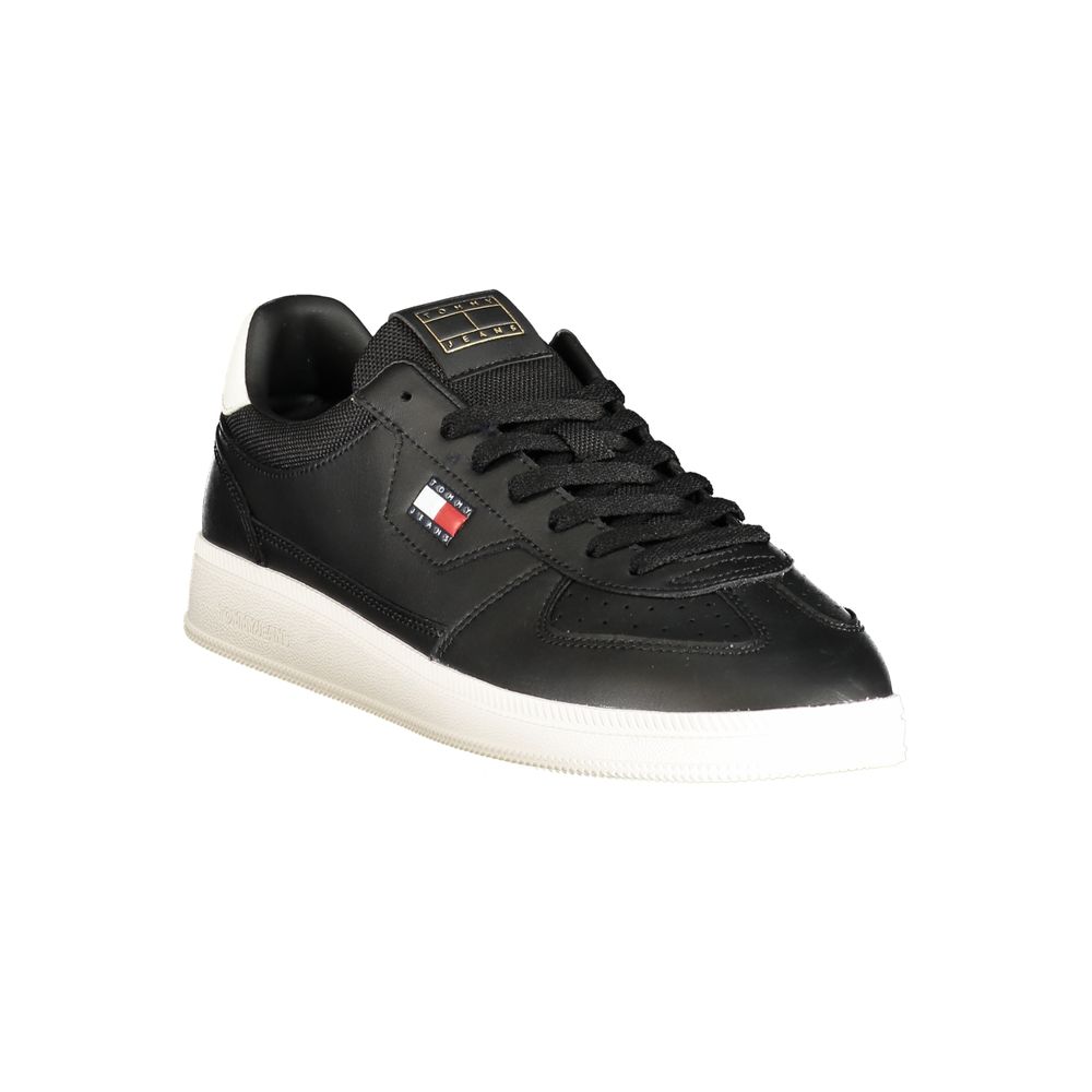 Tommy Hilfiger Black Polyurethane Men's Sneaker | Regal Royce