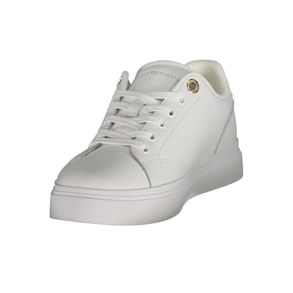 Tommy Hilfiger Bianco Polyurethane Donna Sneaker | Regal Royce