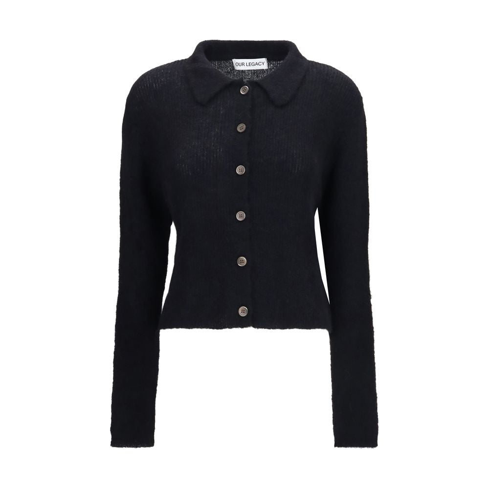 Our Legacy Black Alpaca Vicugna Pacos Polo Shirt | Regal Royce