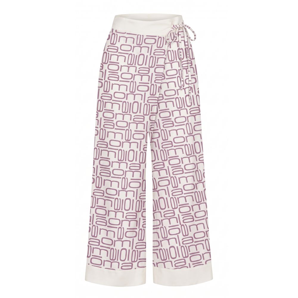 Malo Purple Silk Women Pants | Regal Royce