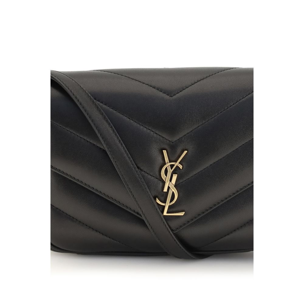Saint Laurent Black Lamb Ovis Aries Aries Shoulder Bag | Regal Royce
