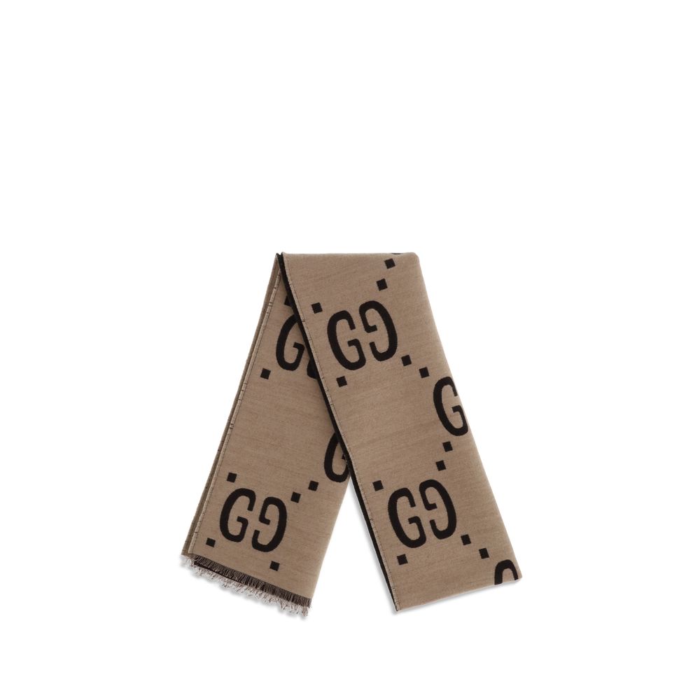 Gucci Brown Silk Scarf | Regal Royce