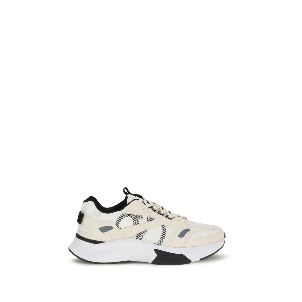 Valentino Garavani White Fabric Low Top Sneakers | Regal Royce