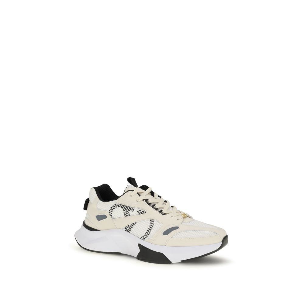 Valentino Garavani White Fabric Low Top Sneakers | Regal Royce