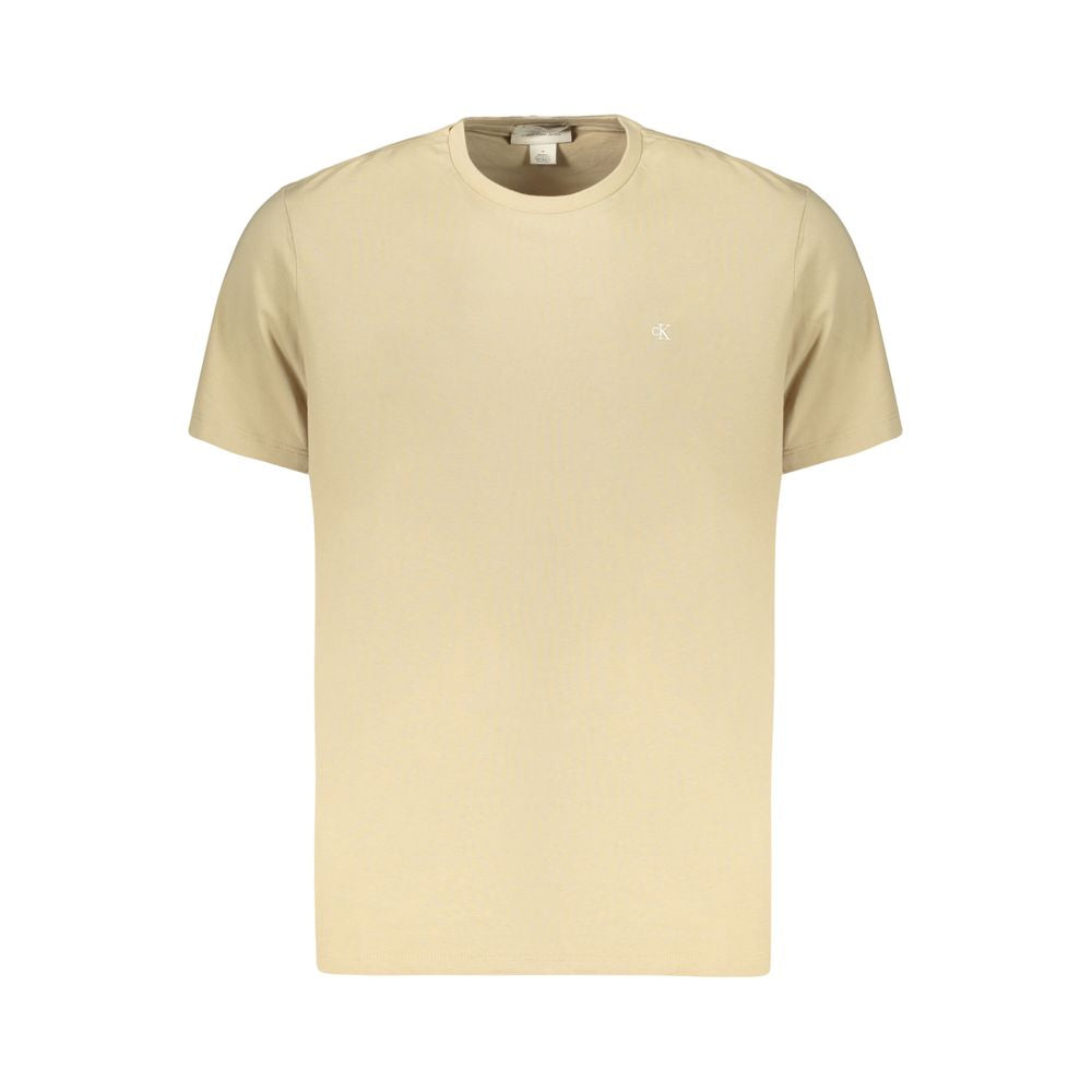 Calvin Klein Beige Cotton Men's T-Shirt | Regal Royce
