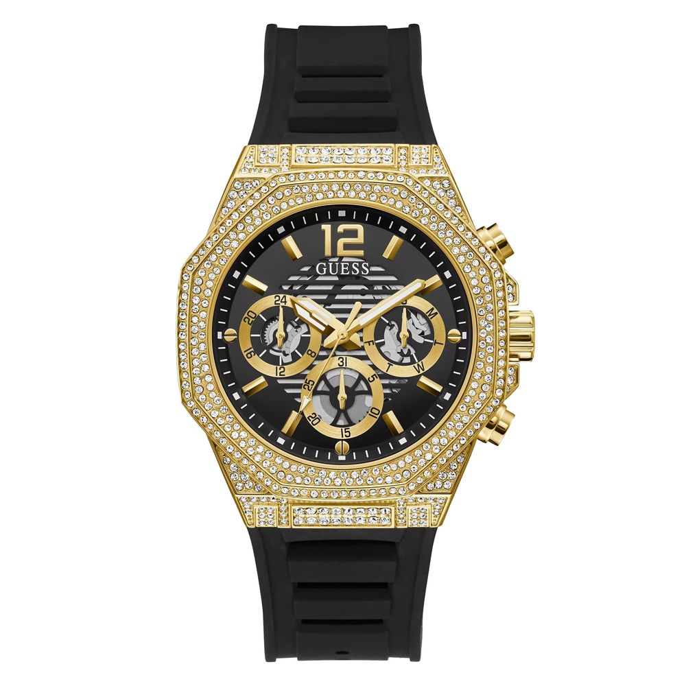 Guess Black Synthetic Dress Watch | Regal Royce