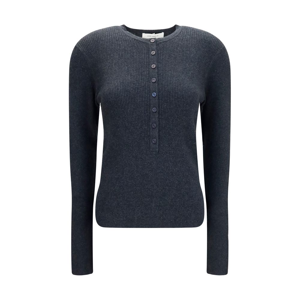Lisa Yang Gray Cotton Sweatshirt | Regal Royce