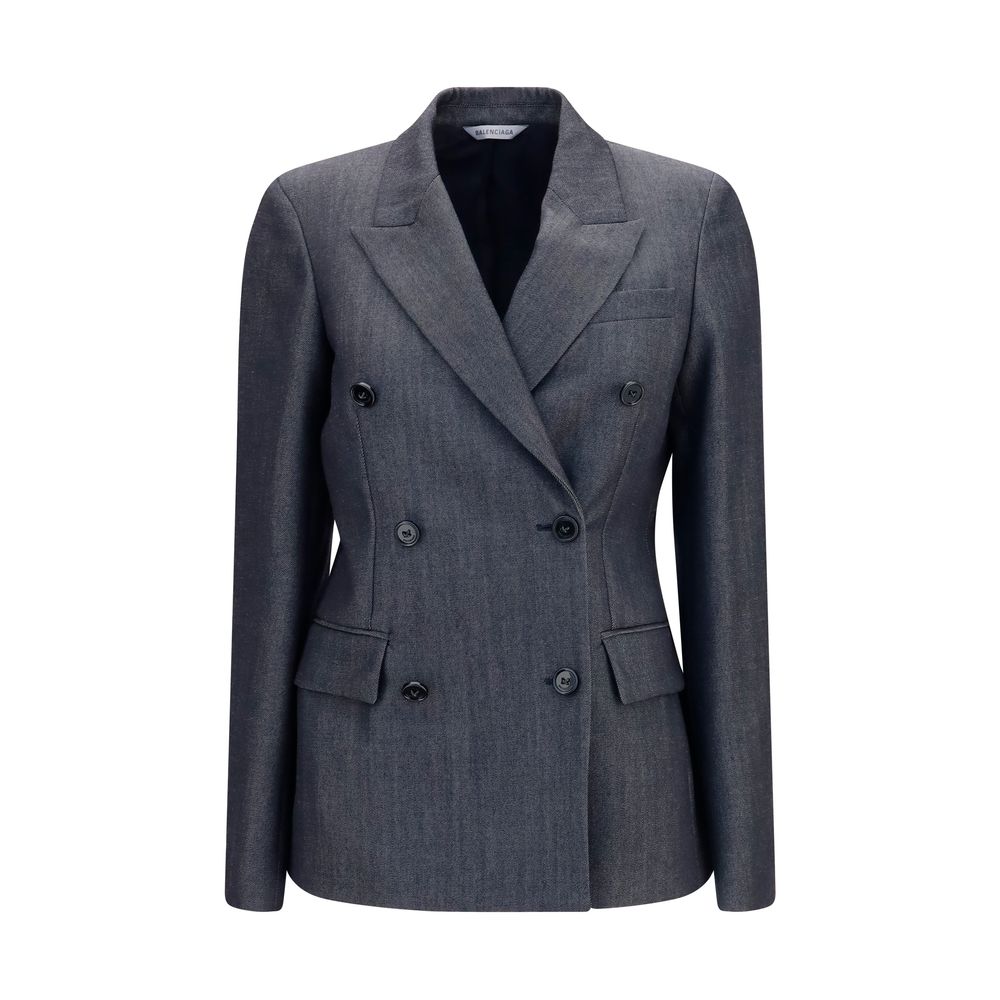 Balenciaga Gray Wool Oves Aries Blazer | Regal Royce