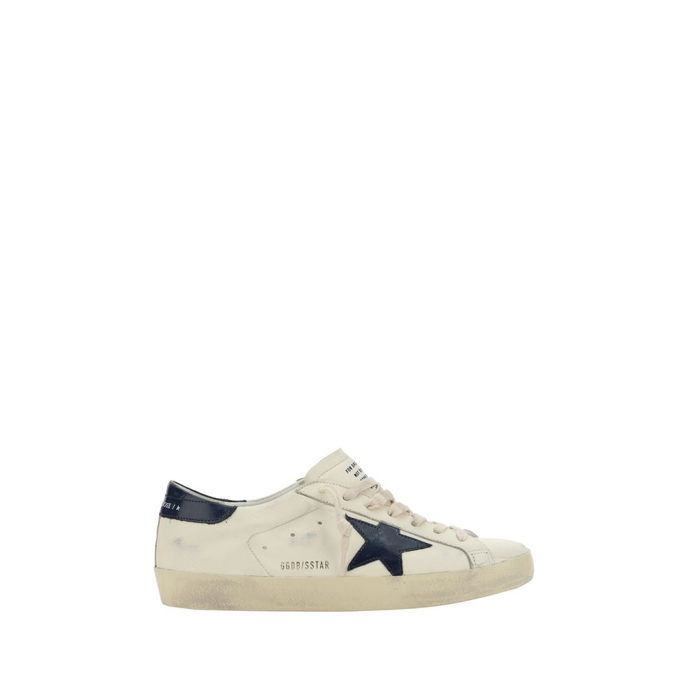 Golden Goose White Goatskin Low Top Sneakers | Regal Royce