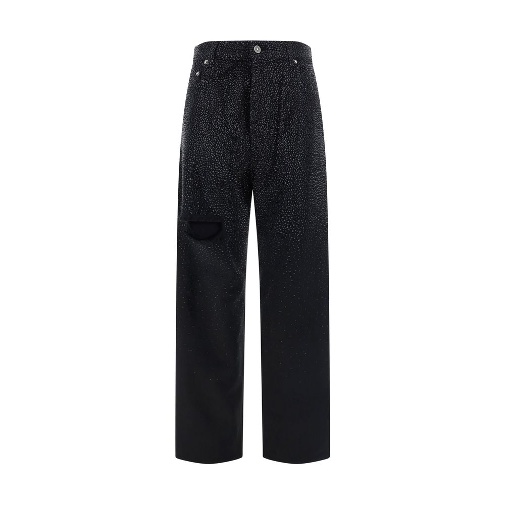 Golden Goose Black Cotton Casual Pants | Regal Royce