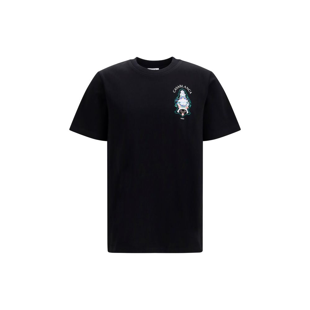 Casablanca Black Cotton T-Shirt | Regal Royce