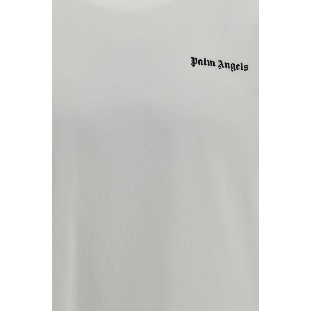 Palm Angels White Cotton T-Shirt | Regal Royce