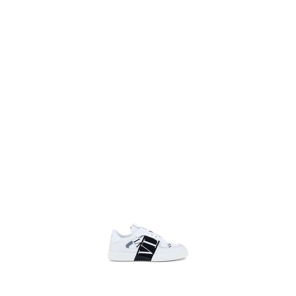 Valentino Garavani White Calf Leather Bos Taurus Athletic Sneakers | Regal Royce