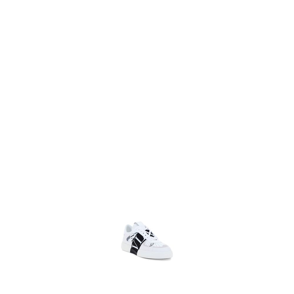 Valentino Garavani White Calf Leather Bos Taurus Athletic Sneakers | Regal Royce