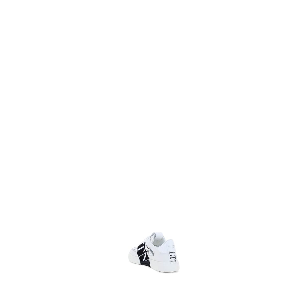 Valentino Garavani White Calf Leather Bos Taurus Athletic Sneakers | Regal Royce