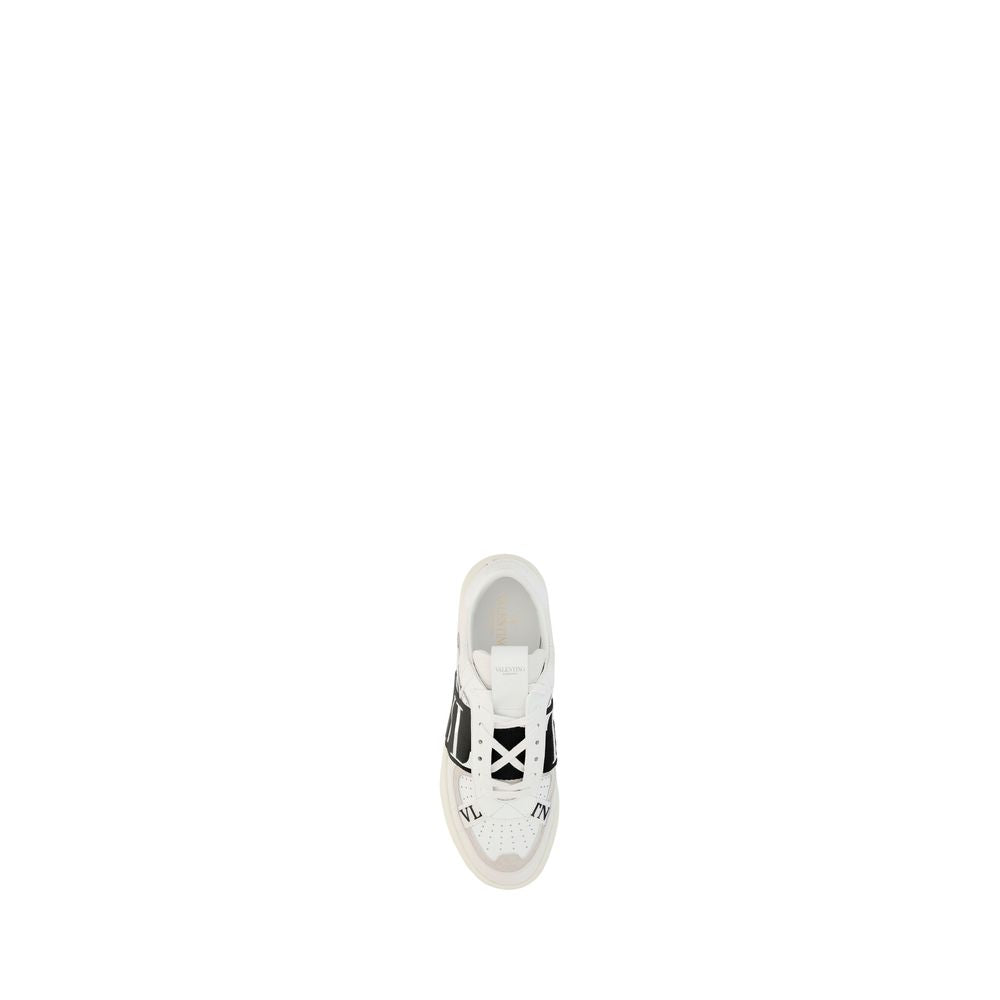 Valentino Garavani White Calf Leather Bos Taurus Athletic Sneakers | Regal Royce
