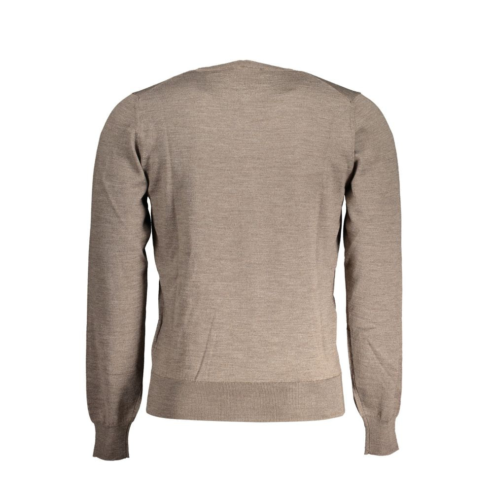 K-WAY Brown Wool Men's Sweater | Regal Royce