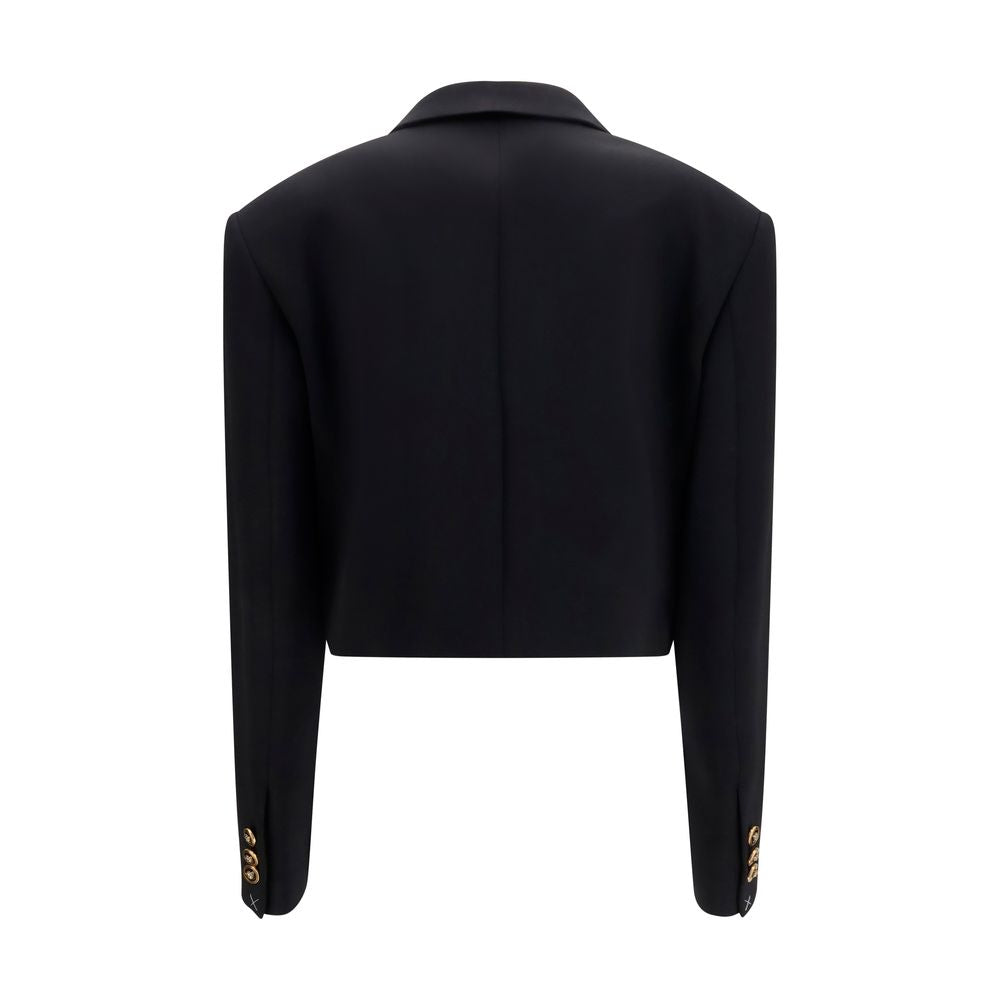 Versace Black Wool Oves Aries Blazer | Regal Royce