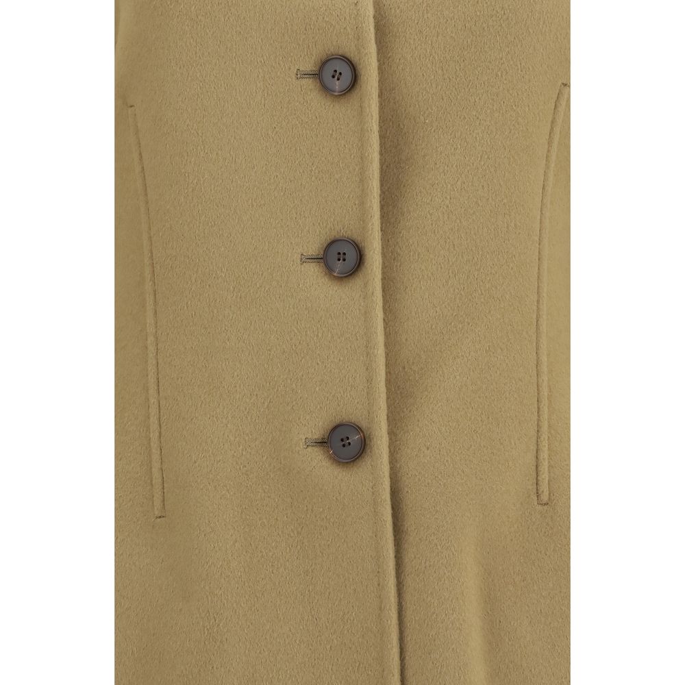 Rohe Beige Wool Oves Aries Full-Length Jacket | Regal Royce