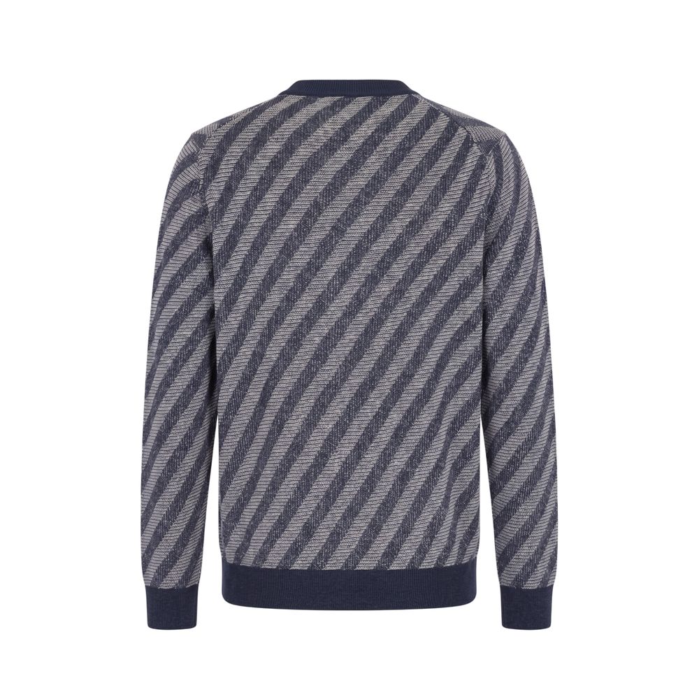 Malo Blue Linen Men Cardigan | Regal Royce