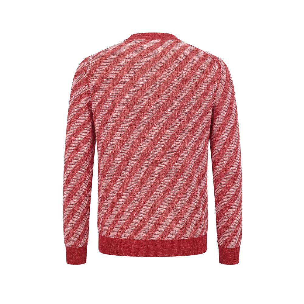 Malo Red Linen Men Cardigan | Regal Royce