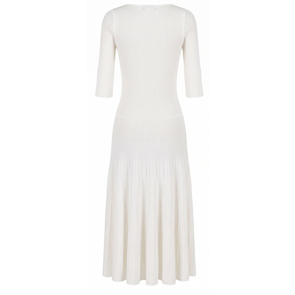 Malo White Cotton Women Dress | Regal Royce