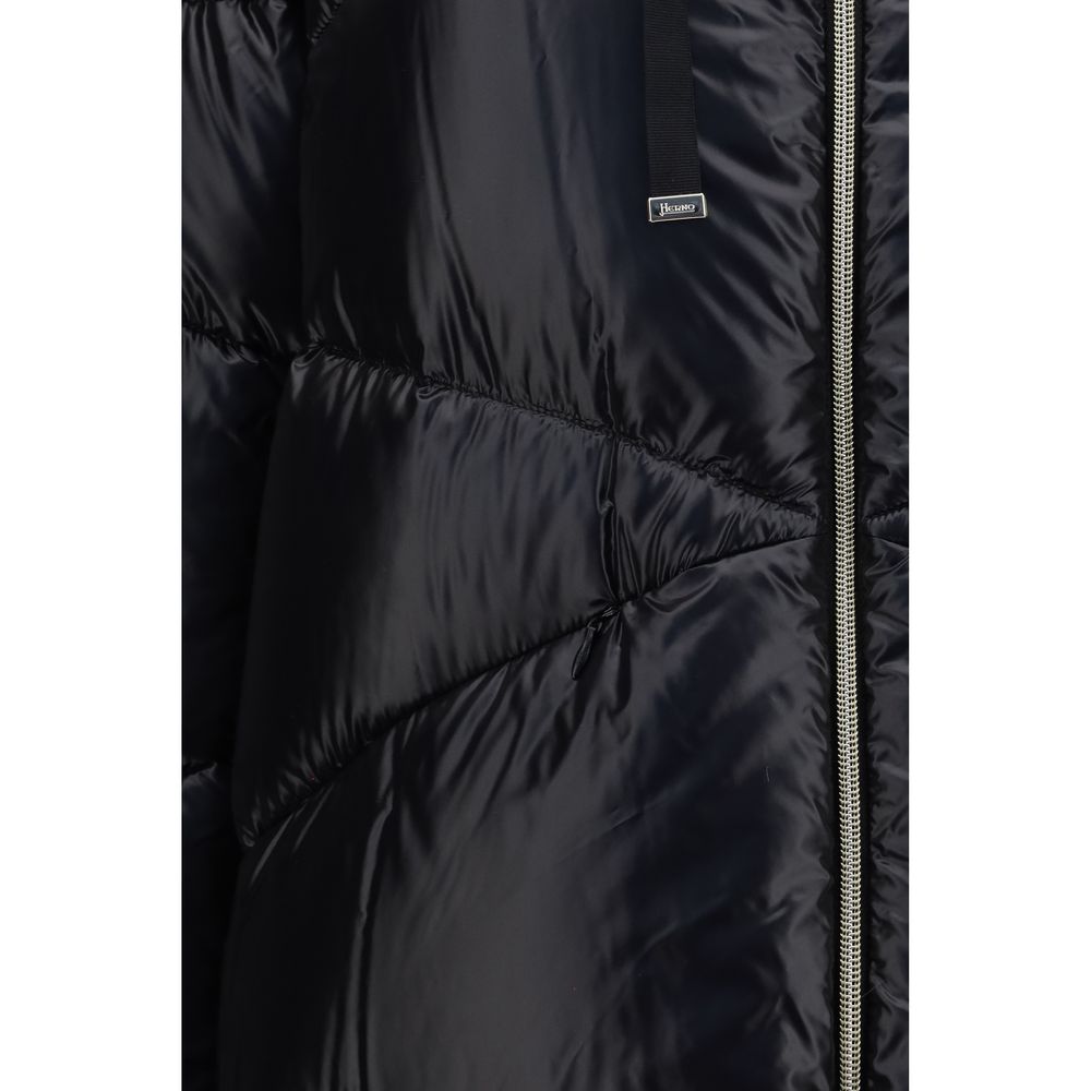 Herno Black Goose Down Full-Length Jacket | Regal Royce