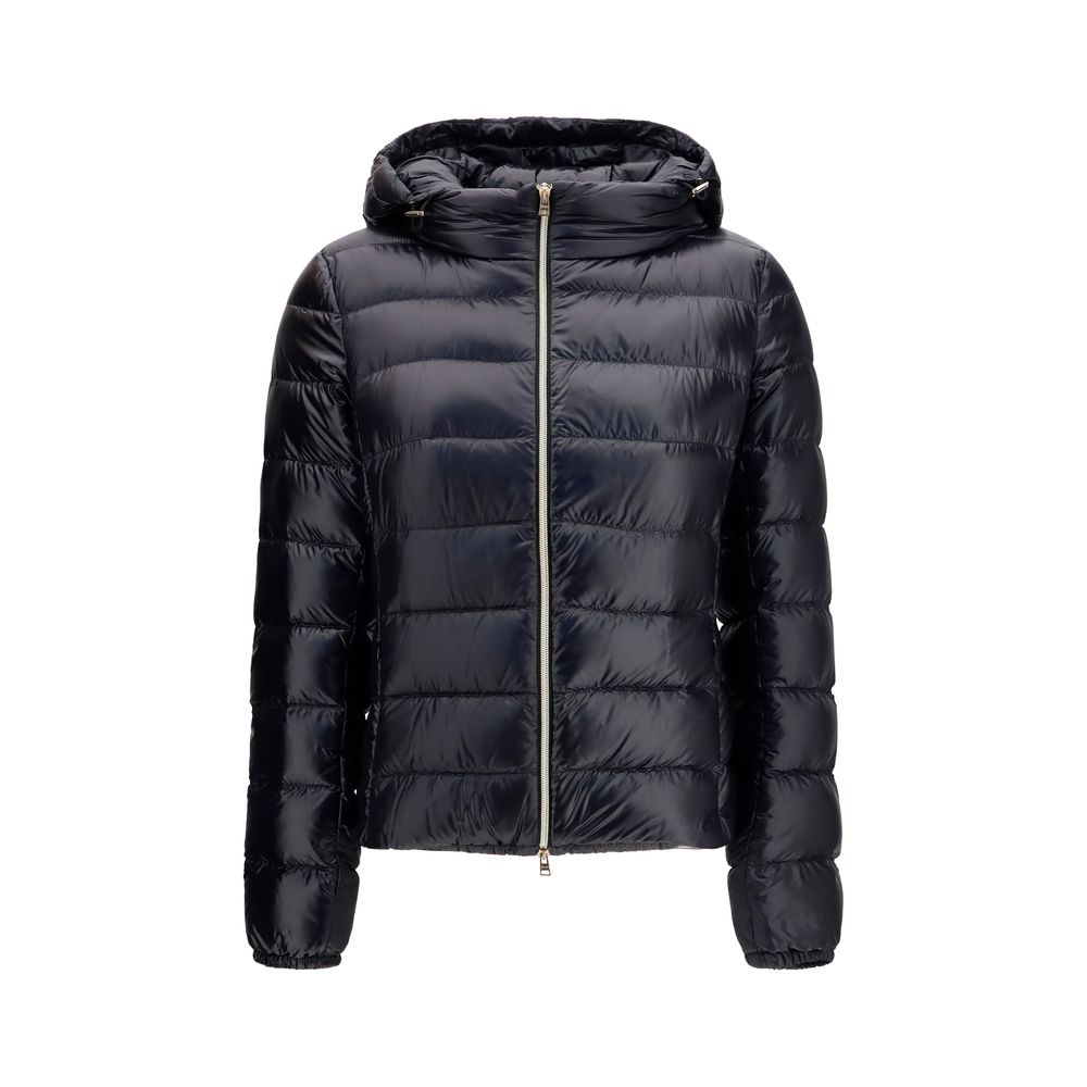 Herno Black Polyamide Full-Length Jacket | Regal Royce
