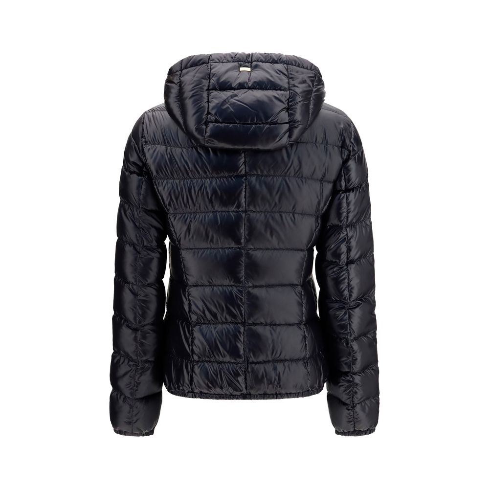 Herno Black Polyamide Full-Length Jacket | Regal Royce