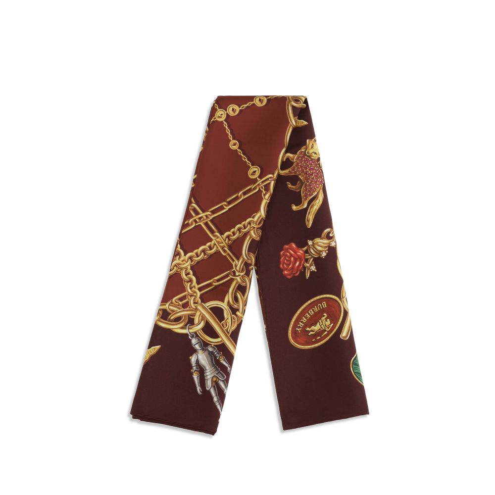 Burberry Bordeaux Silk Scarf | Regal Royce