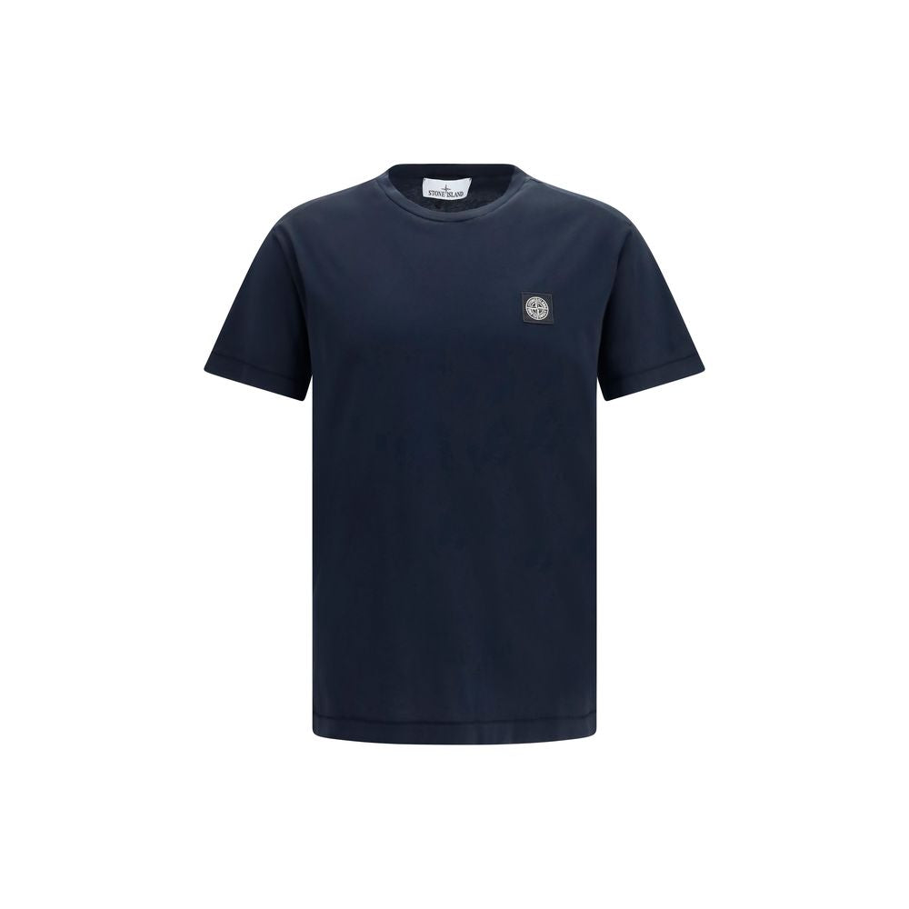 Stone Island Blue Cotton T-Shirt | Regal Royce