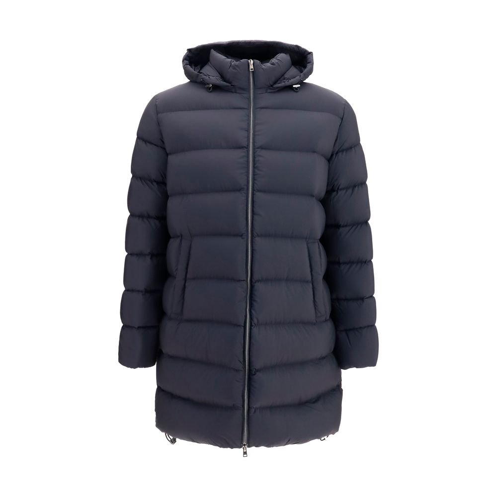 Herno Black Polyamide Full-Length Jacket | Regal Royce