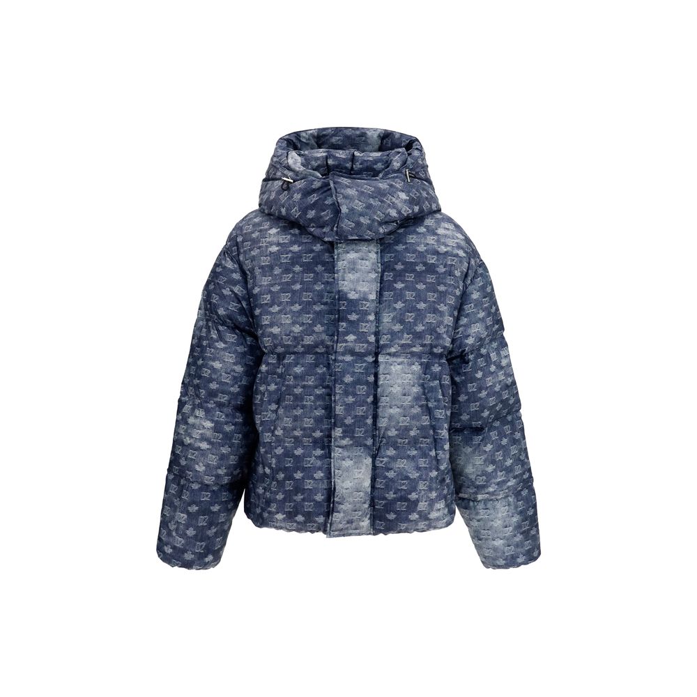 Dsquared² Blue Polyester Full-Length Jacket | Regal Royce