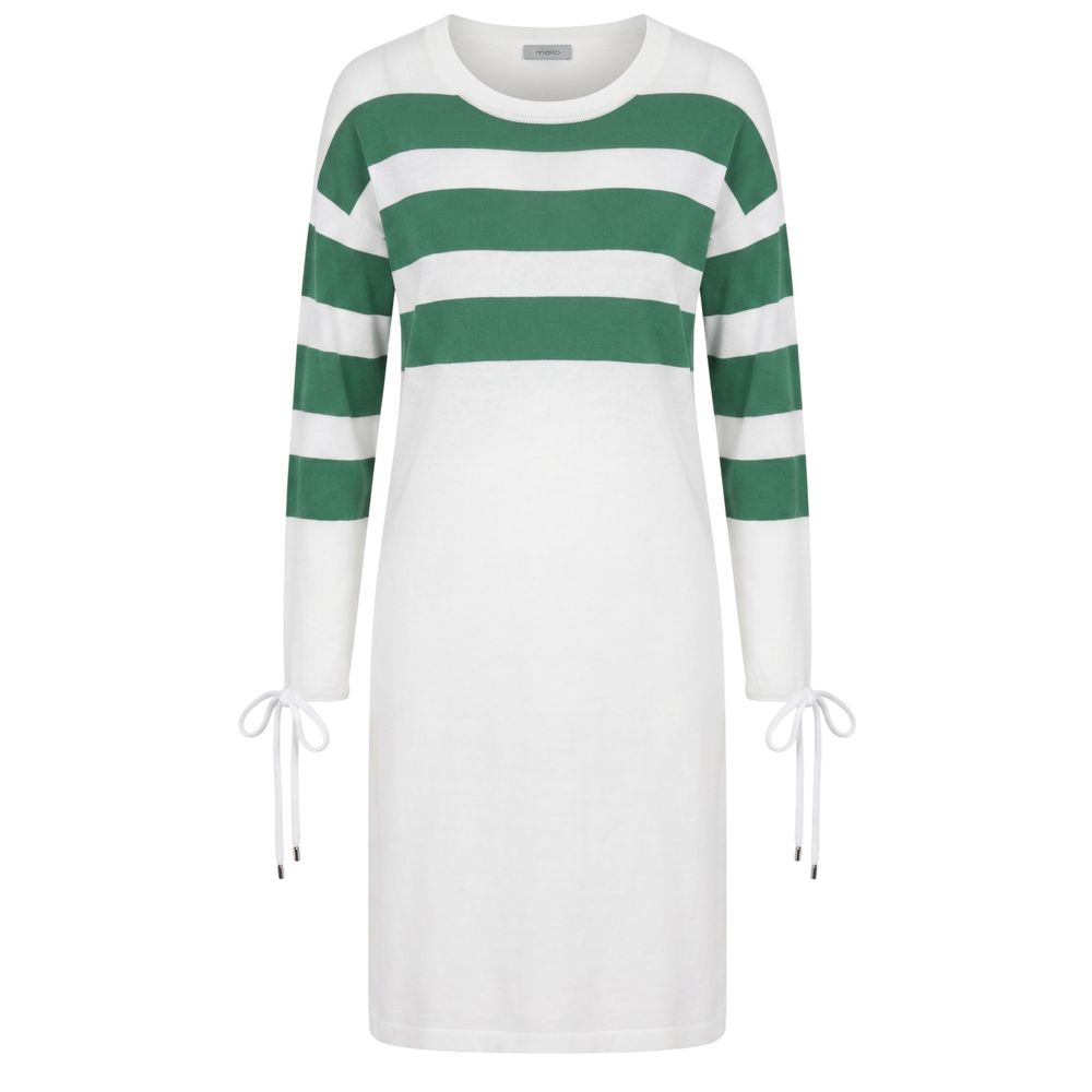 Malo White Cotton Women's Dress | Regal Royce