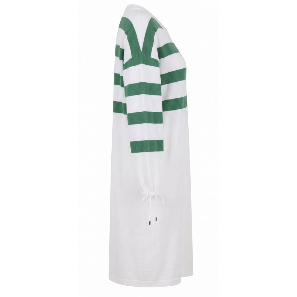 Malo White Cotton Women's Dress | Regal Royce