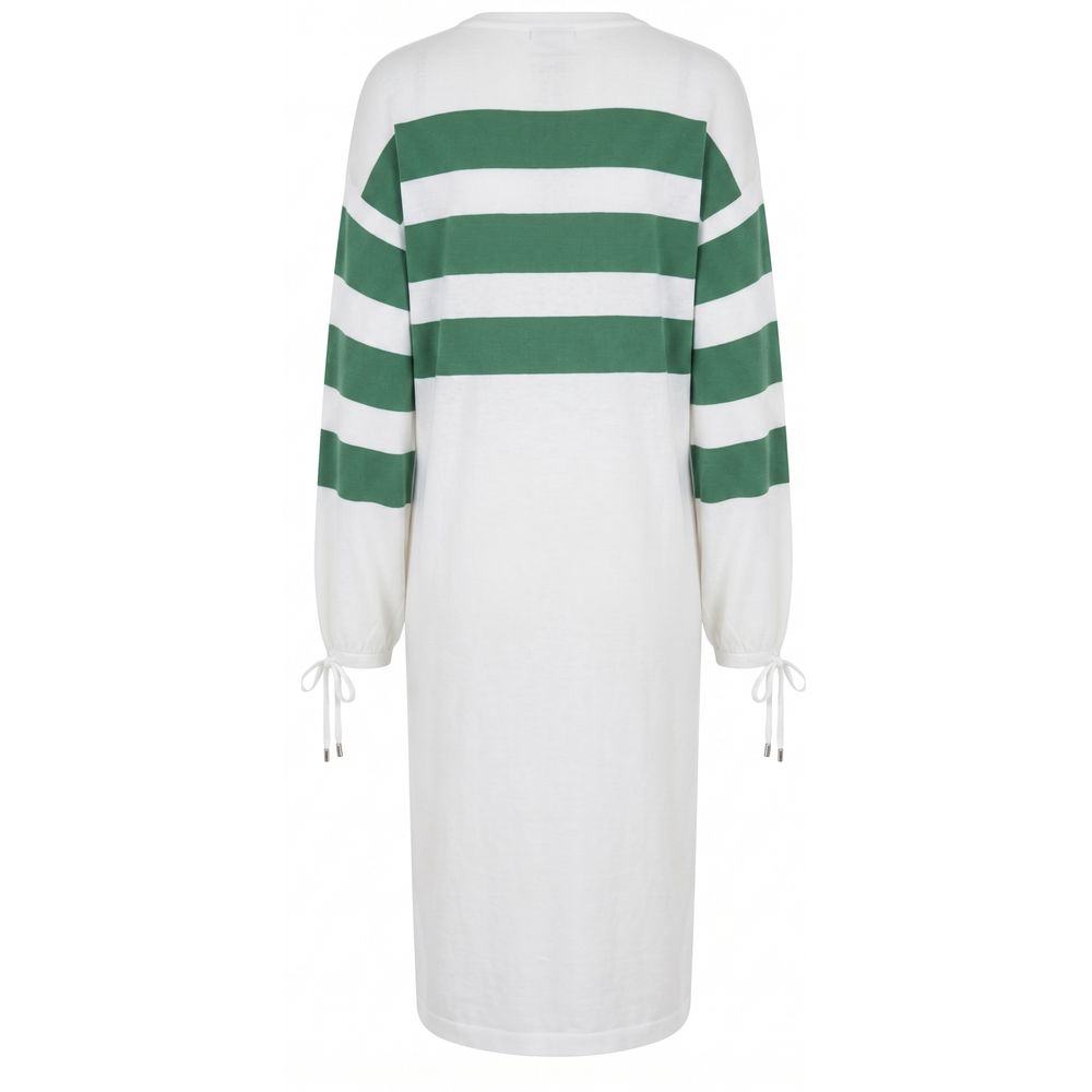 Malo White Cotton Women's Dress | Regal Royce